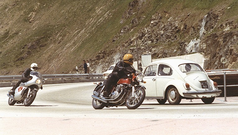 CB750 am Gotthard, 1970