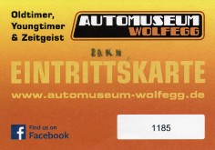 Ticket Automuseum Wolfegg